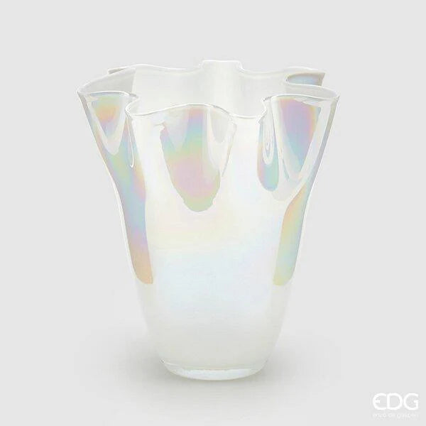 Vaso DRAPPO in vetro effetto madreperla