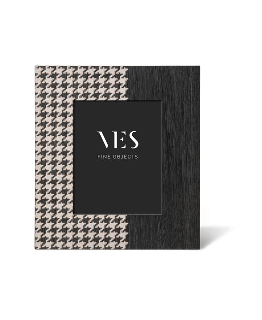 Portafoto in legno effetto Pied de poule