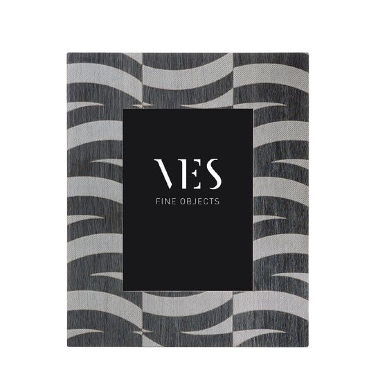 Portafoto in legno inciso ONDE