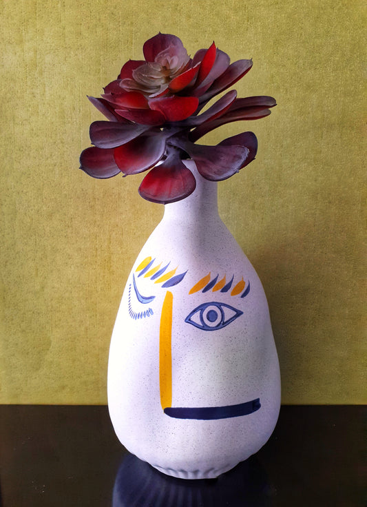 Vaso artistico "Occhiolino" in terracotta