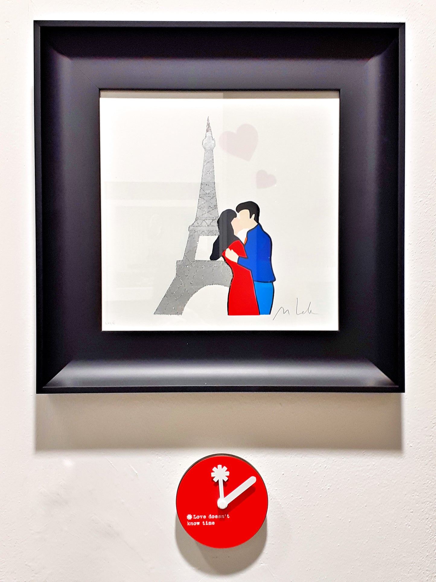 Orologio "Love doesn't know time" by Creativando