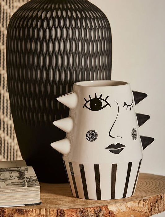 Vaso Faccia Rombi B/W EDG