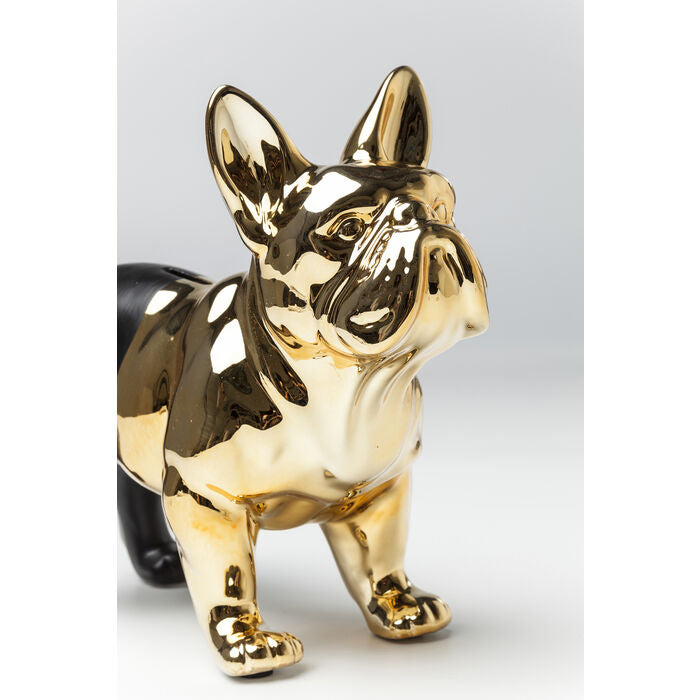 Salvadanaio Bulldog Francese "Black&Gold"